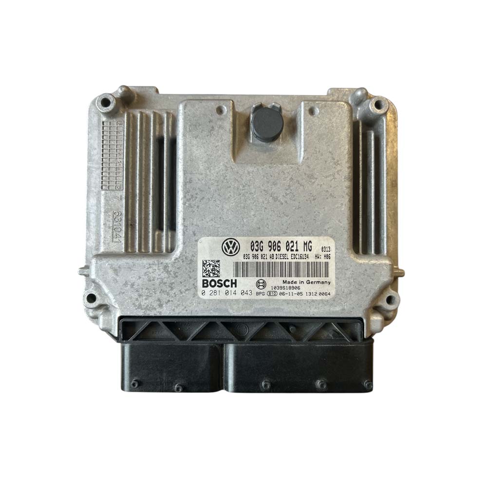 Motorsteuergerät gebraucht VW 1.9 TDI 03G906021MG | BLS | EDC16U34 | 0281014043